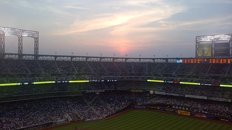 Sunset with the Mets