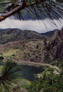 Shoshone Dam Reservoir 