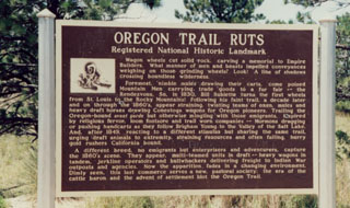 Oregon Trail Marker - Guernsey WY